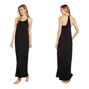 Fabletics Maxi Dress Women's Medium Black Tank Sleeveless Stretch